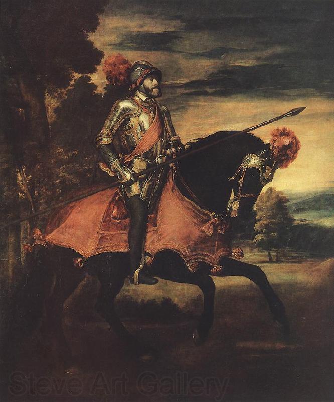 TIZIANO Vecellio Emperor Charles V at Mhlberg ar